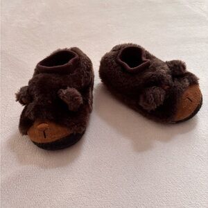 L.L. Bean Brown Bear Kids Slippers
